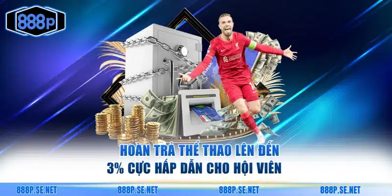 Hoàn trả 3% cực hấp dẫn cho hội viên